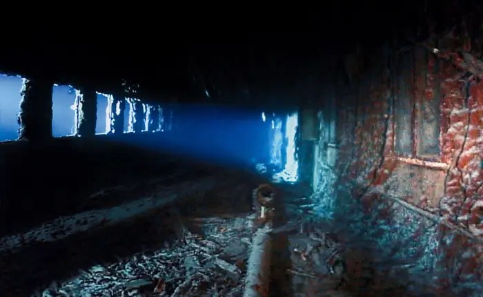 the great promenade deck of the Titanic